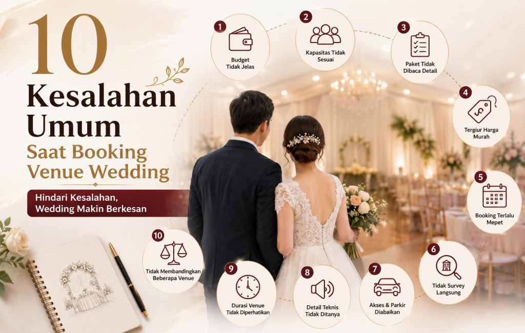 10 Kesalahan Umum Saat Booking Venue Wedding